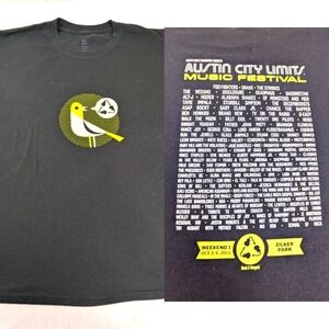 Austin City Limits Music Festival 2015 Vintage Concert Tee Foo Fighters Large
